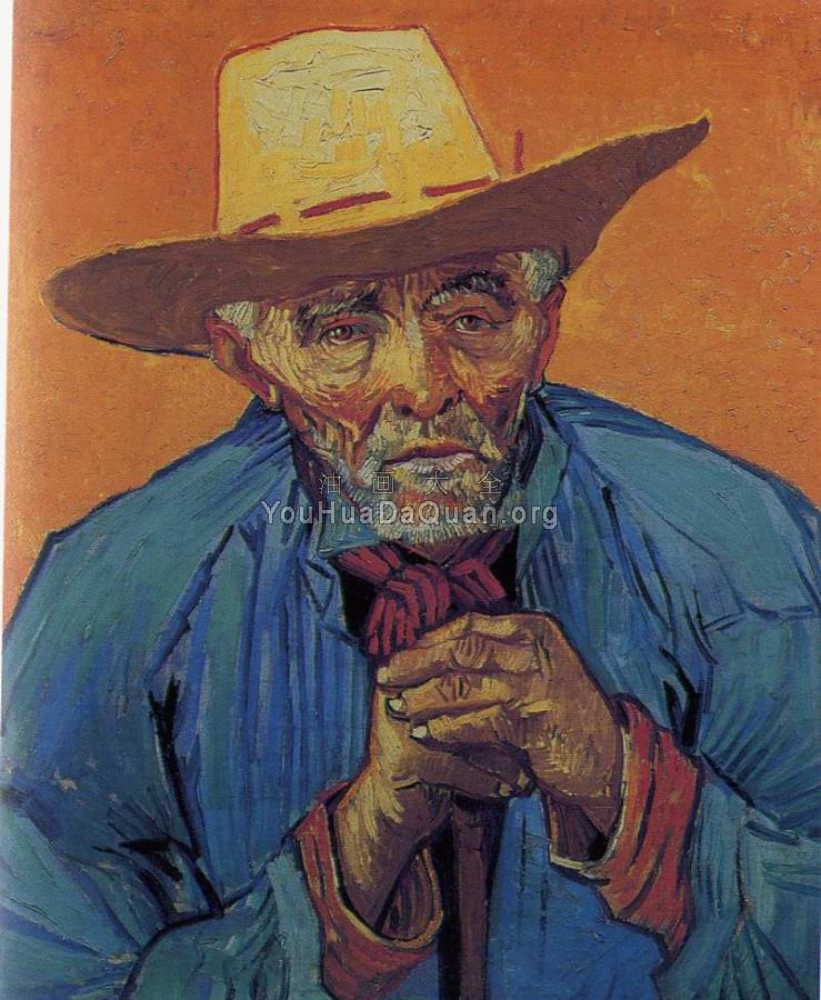 拄拐的老农夫埃斯卡里 - 文森特·威廉·梵高